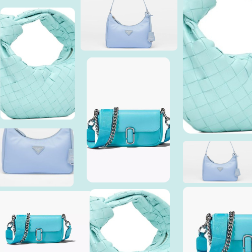 Blue designer bag thumbnail