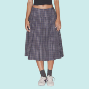 motel rocks plaid maxi